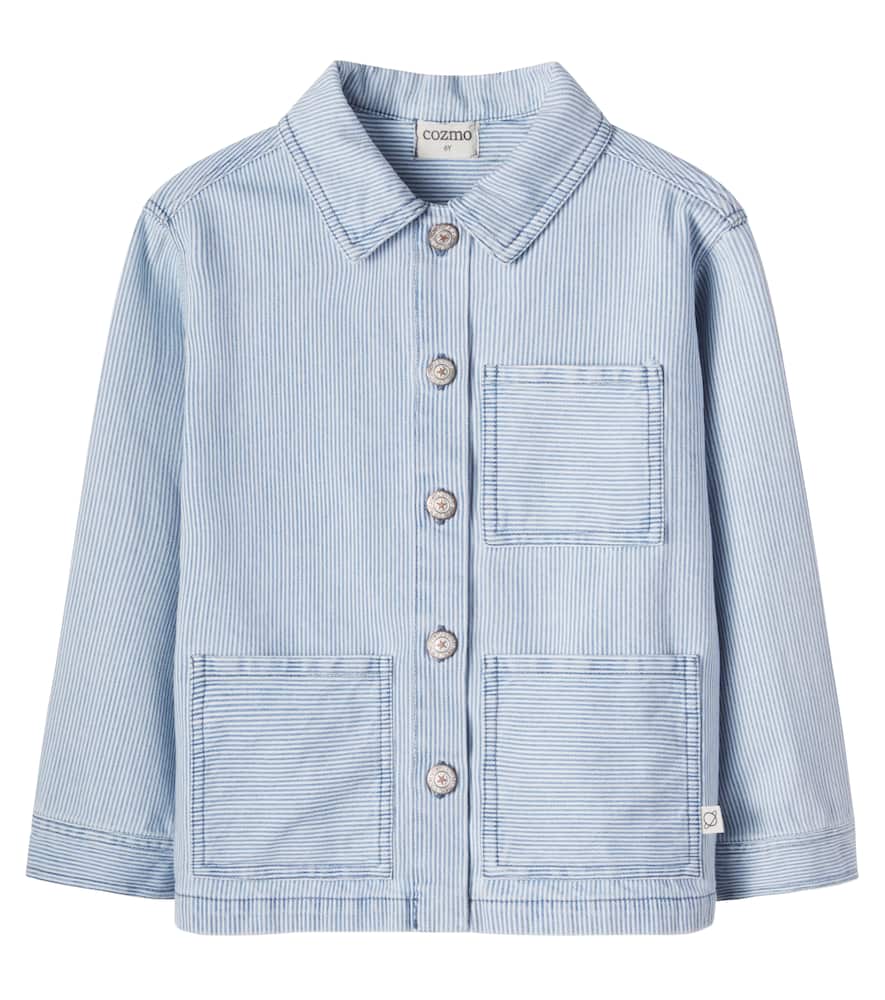 Ridge striped denim jacket