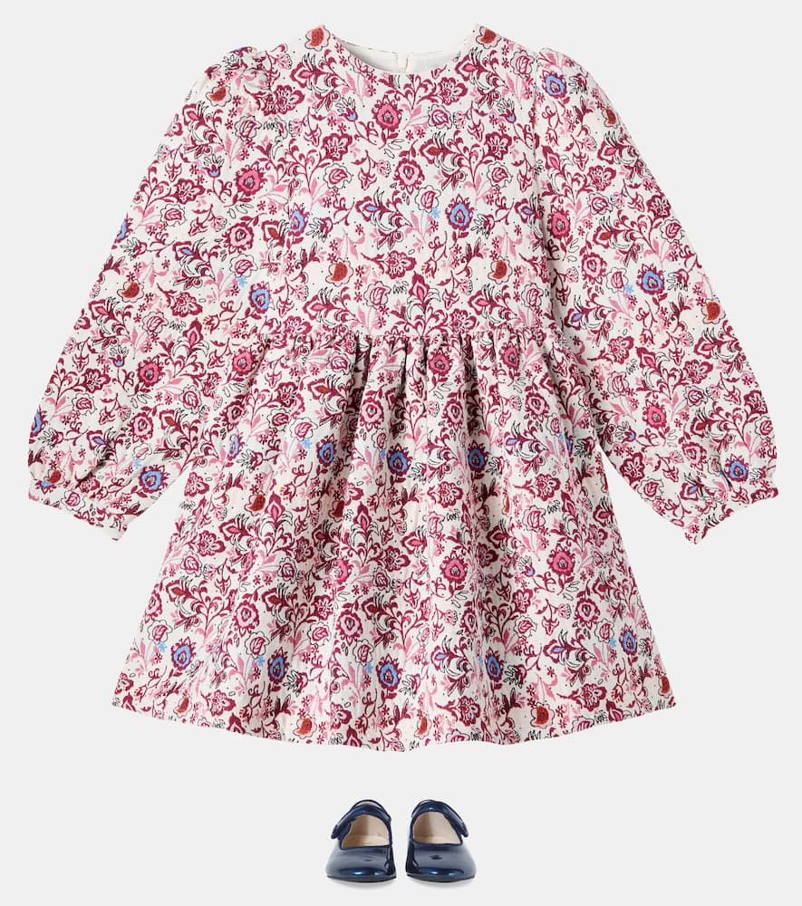 Clarissa cotton-blend jacquard dress