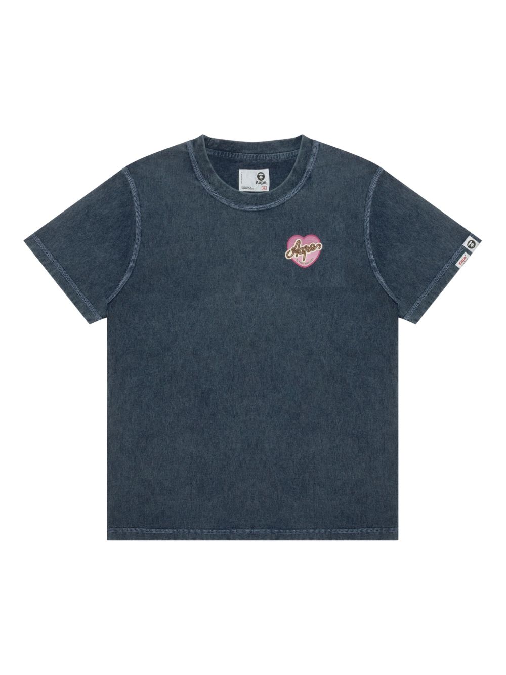 AAPE BY *A BATHING APE® logo-patch T-Shirt - Blue