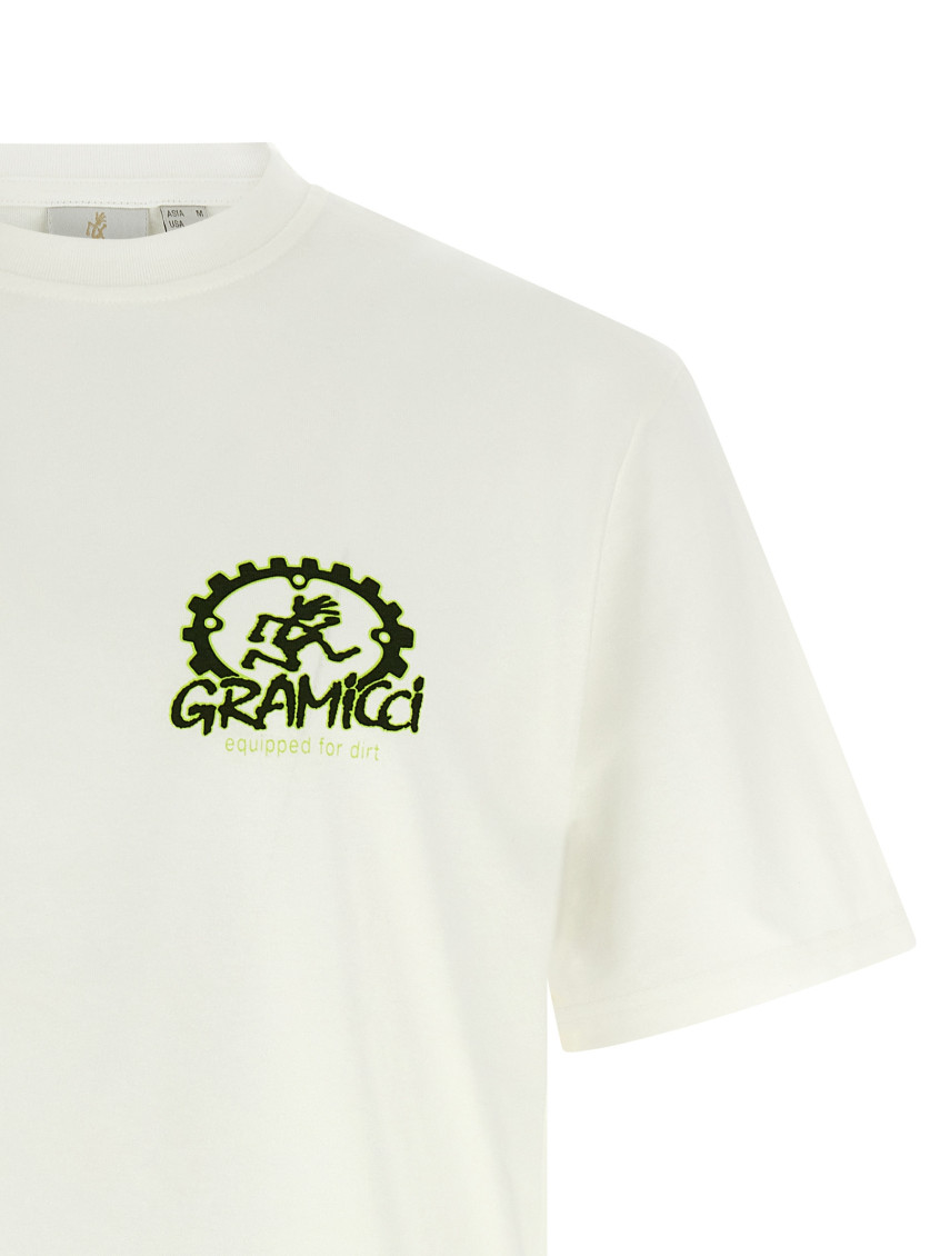 White Equipped For Dirt T-shirt