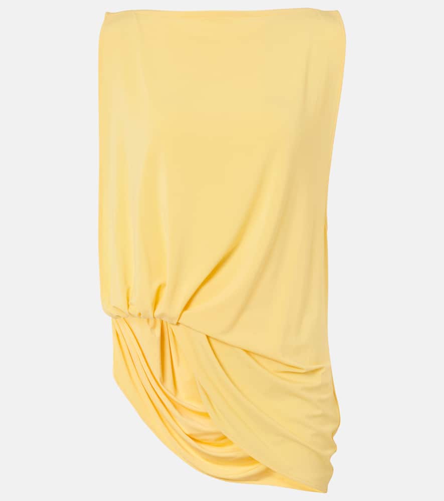 Peplo draped jersey top