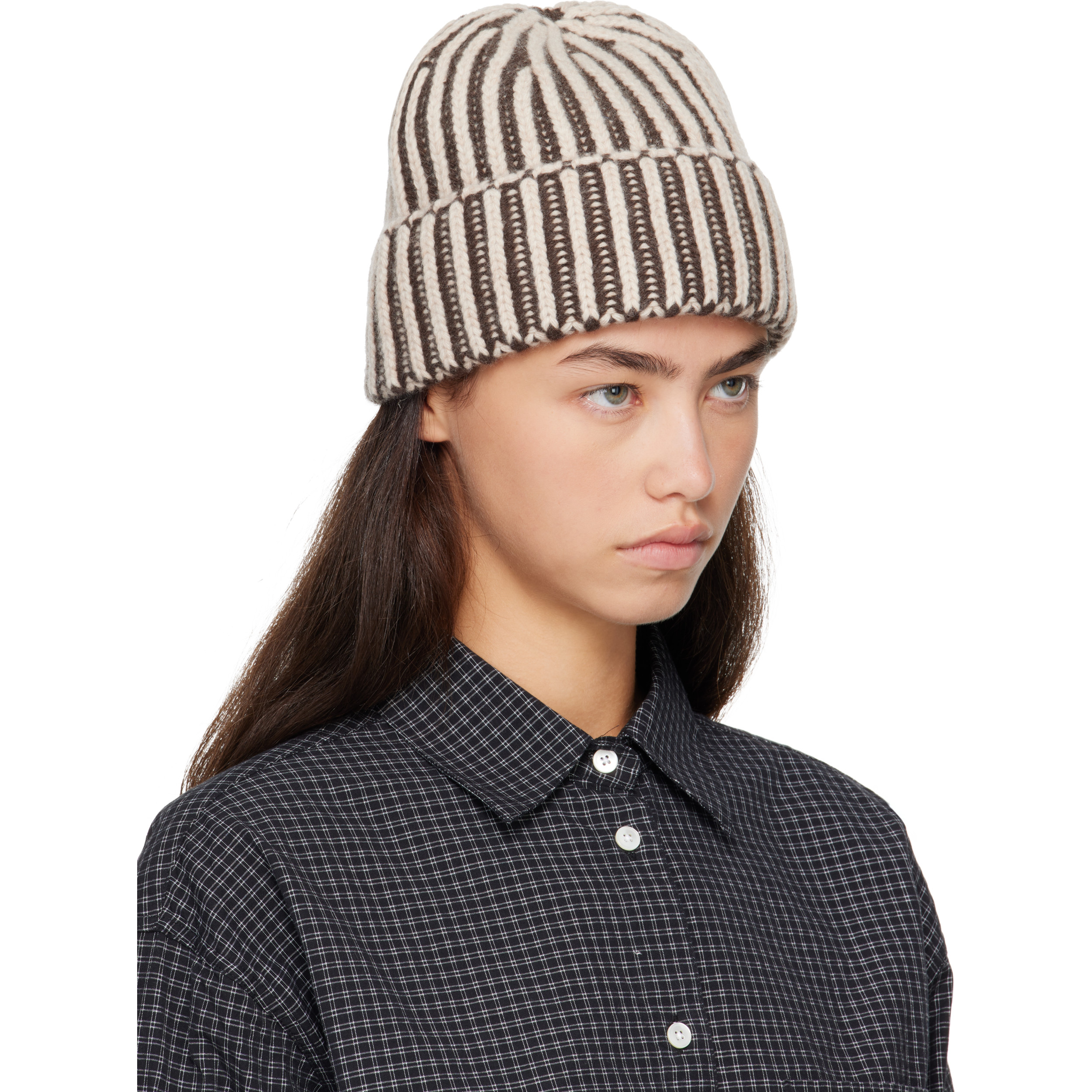 Beige & Gray Stage Beanie