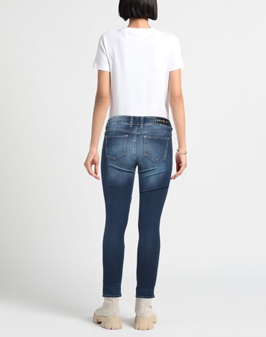 Woman Jeans Blue Size 24 Cotton, T