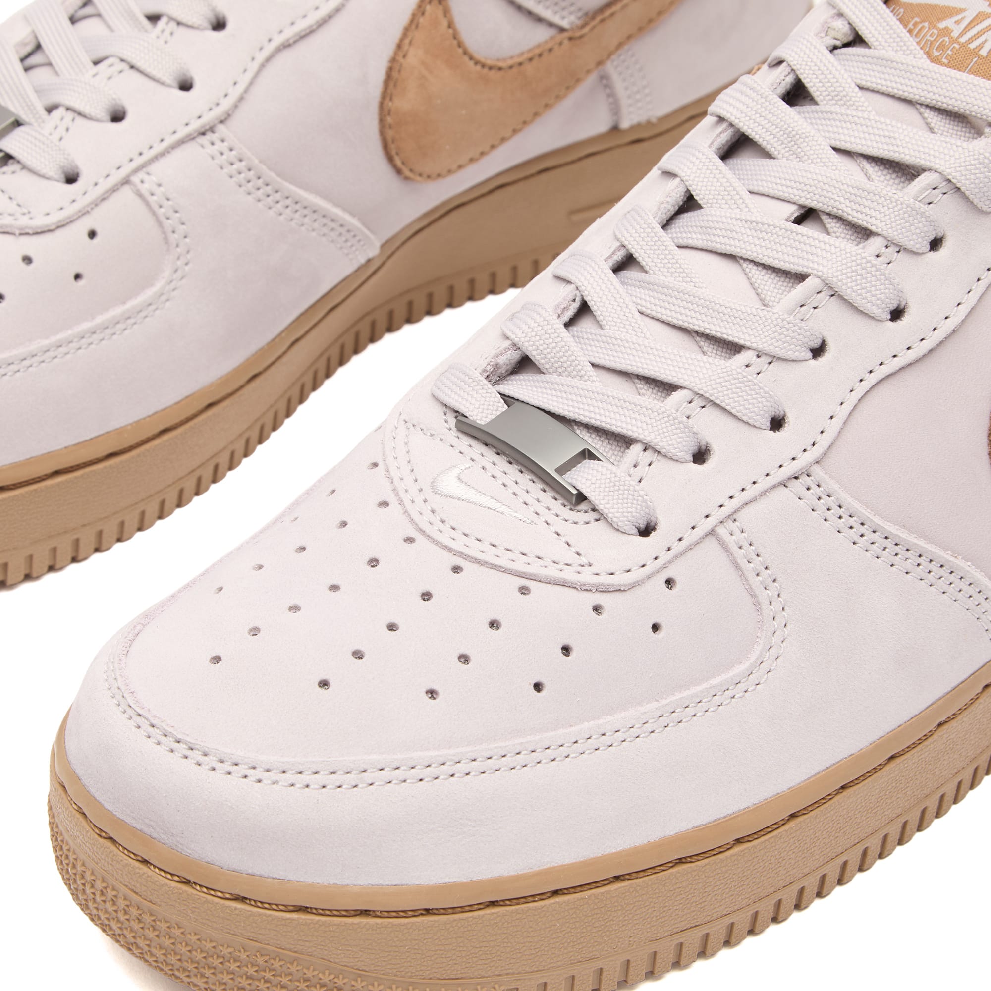 Men's Air Force 1 Low Retro Prm Qs Sneaker Silver Lilac/Taupe