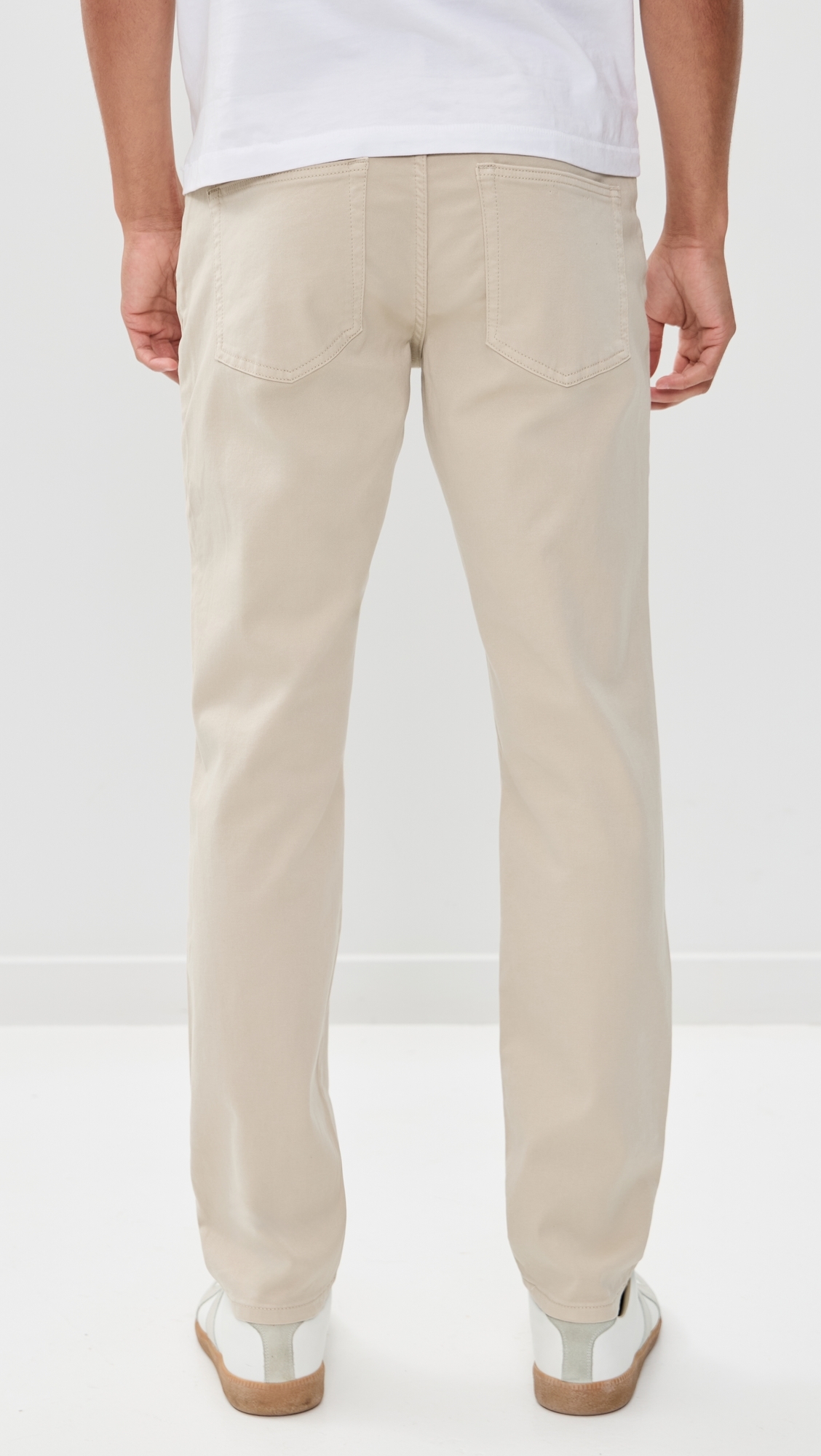 AMS Slim Twill Pants Beige Stone
