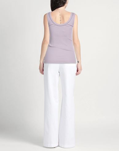 Woman Tank top Lilac Size XXS Cotton, Elastane, Ecobrass