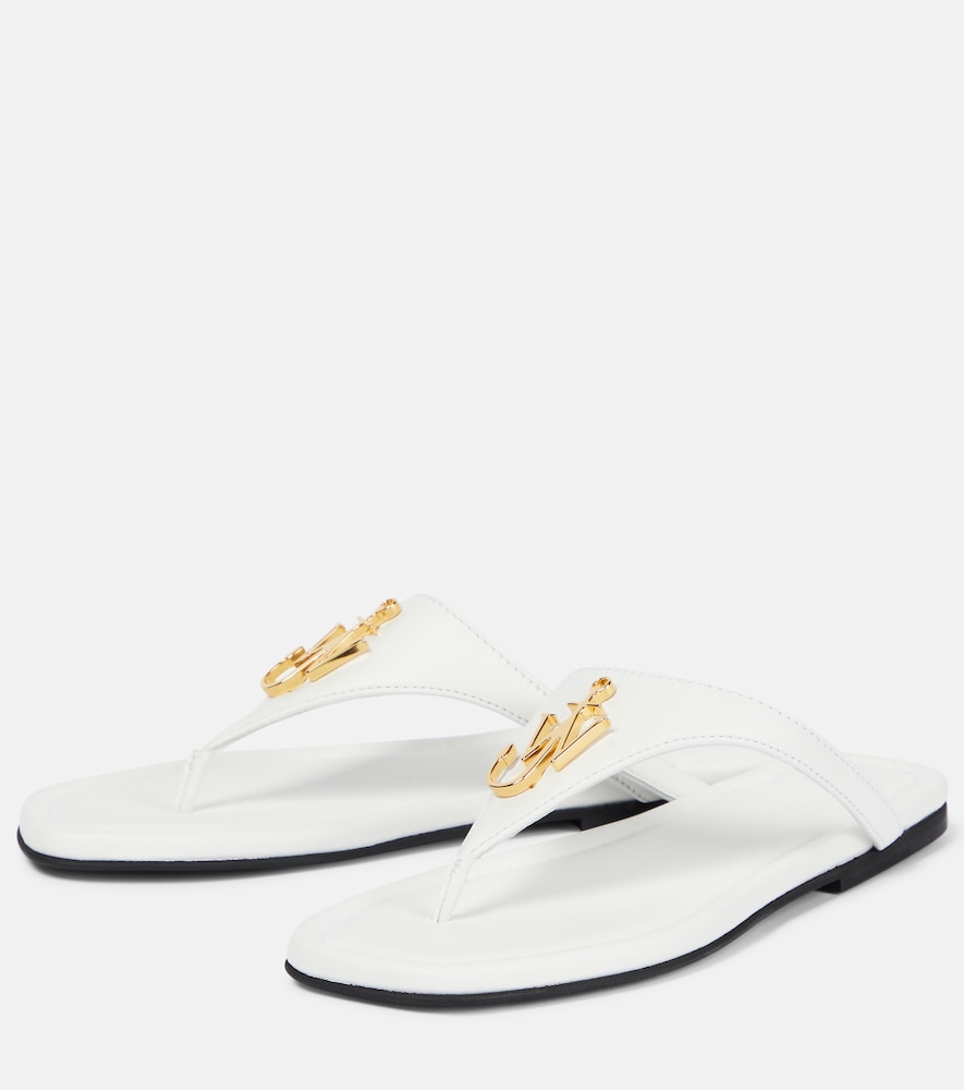 Leather thong sandals