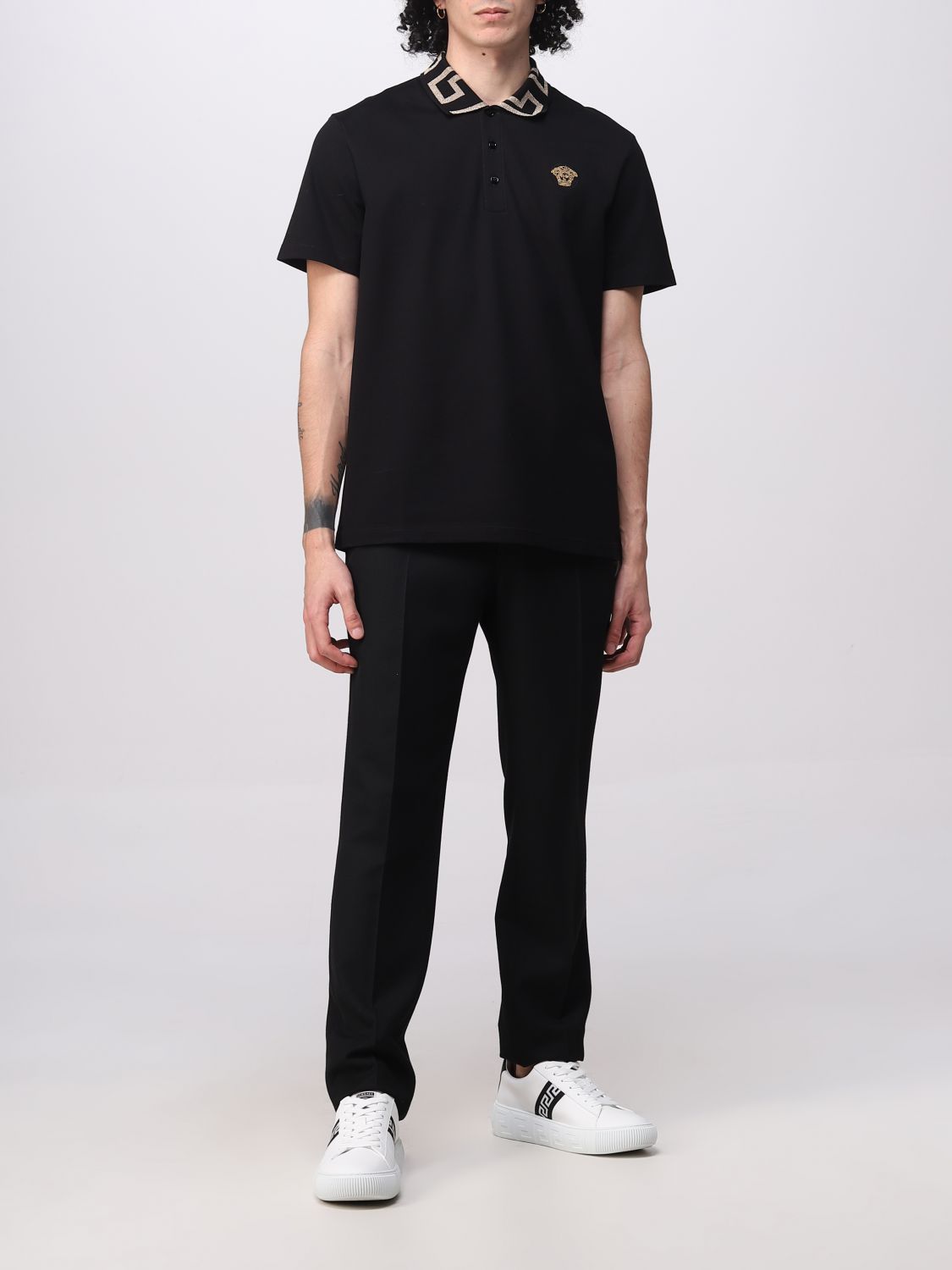 Polo Shirt Men color Black
