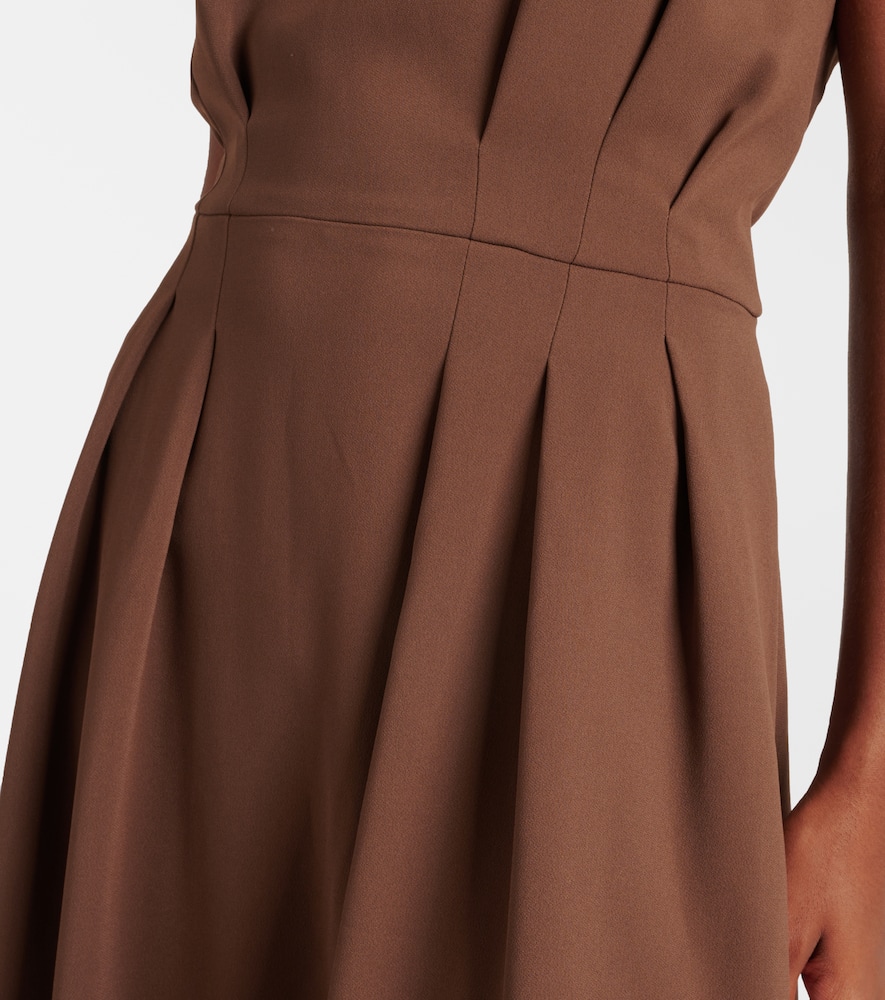 Pleated cady midi dress