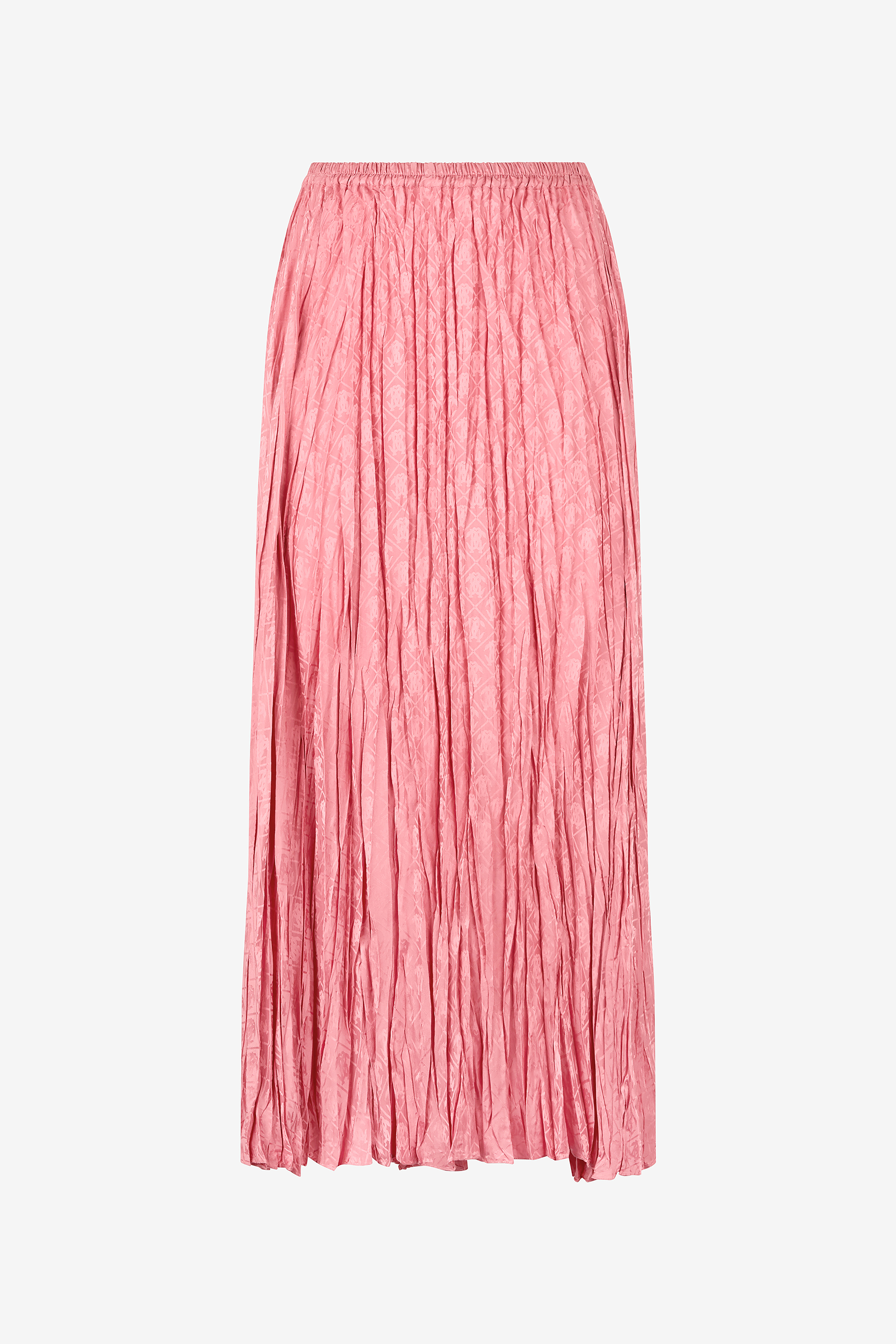 Crumpled-effect Midi Skirt