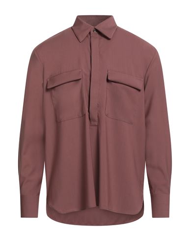 Man Shirt Rust Size 15 ½ Virgin Wool