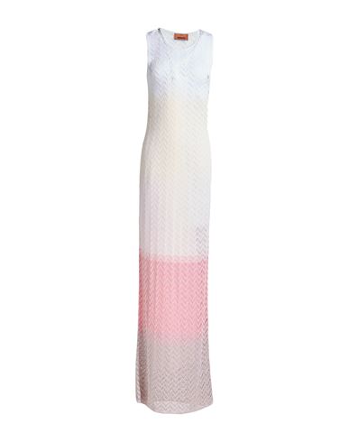 Woman Maxi dress Ivory Size 4 Polyester, Elastane