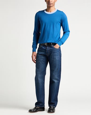 Man Sweater Azure Size 36 Cashmere