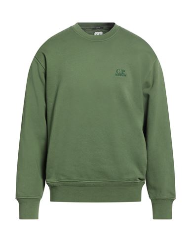 C. p. Company Man Sweatshirt Military green Size 3XL Cotton