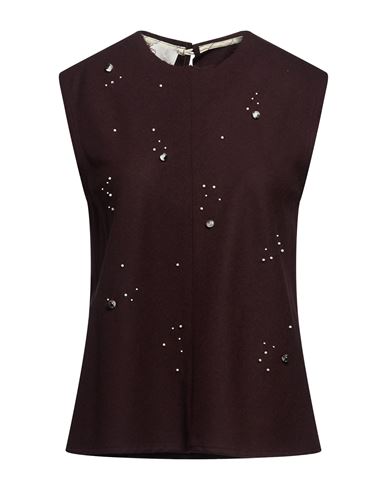 Crème Woman Top Plum Size 4 Viscose, Polyester, Wool, Elastane