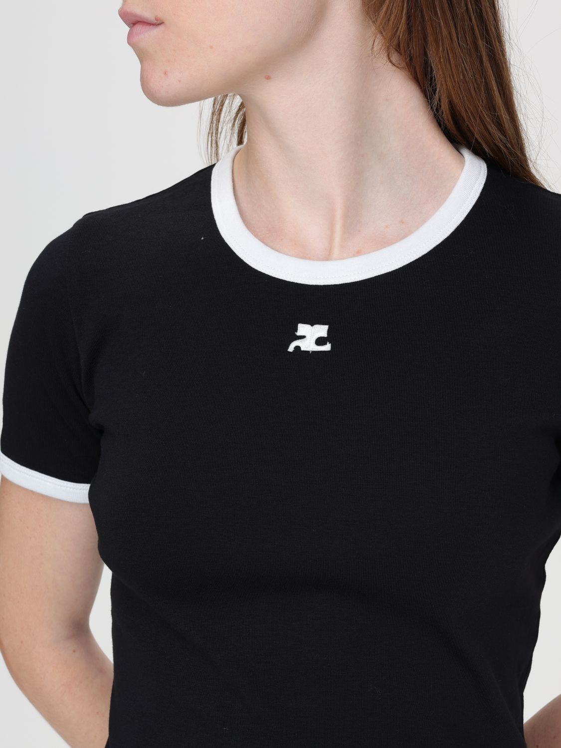 T-Shirt COURRÈGES Woman color Black