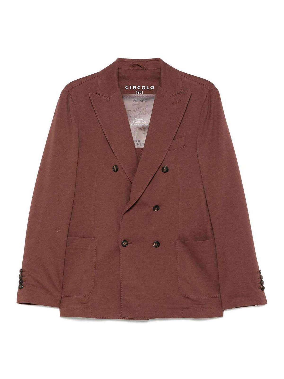 Cotton Double-Breasted Jacket
