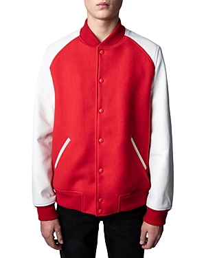 Birdih panelled bomber jacket