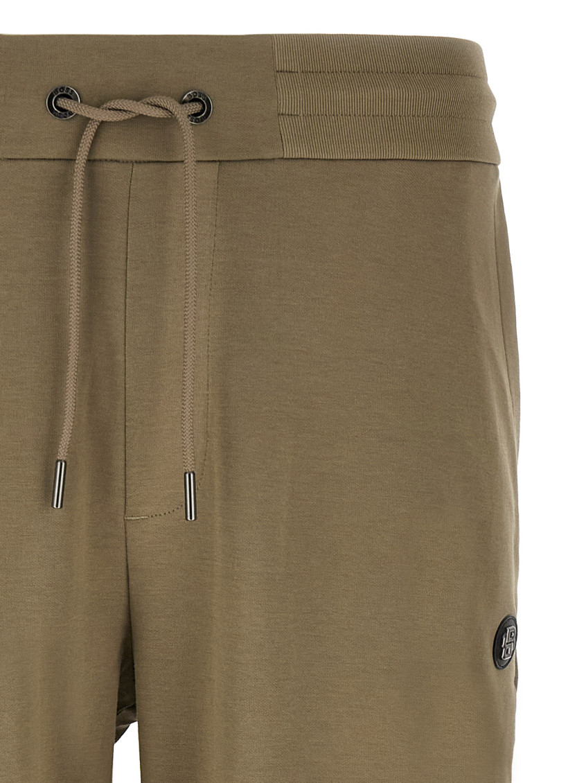 Beige Elastic Waist Jogger