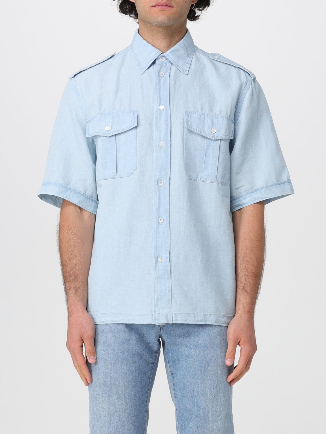 Shirt Men color Blue