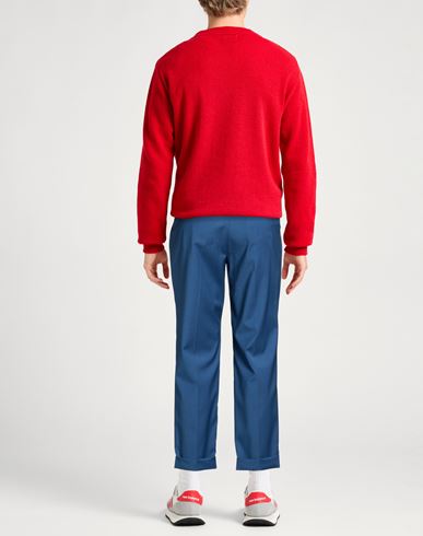 Man Pants Blue Size 36 Wool, Elastane