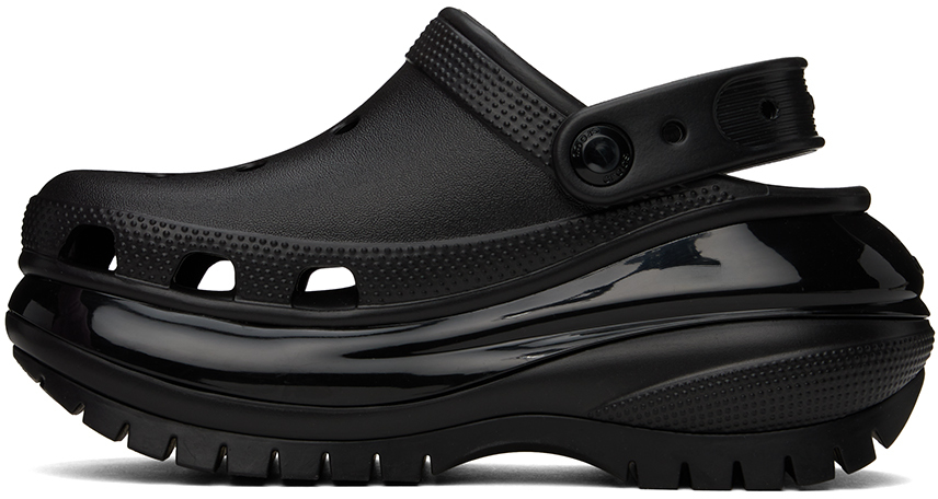 Crocs Black Mega Crush Clogs