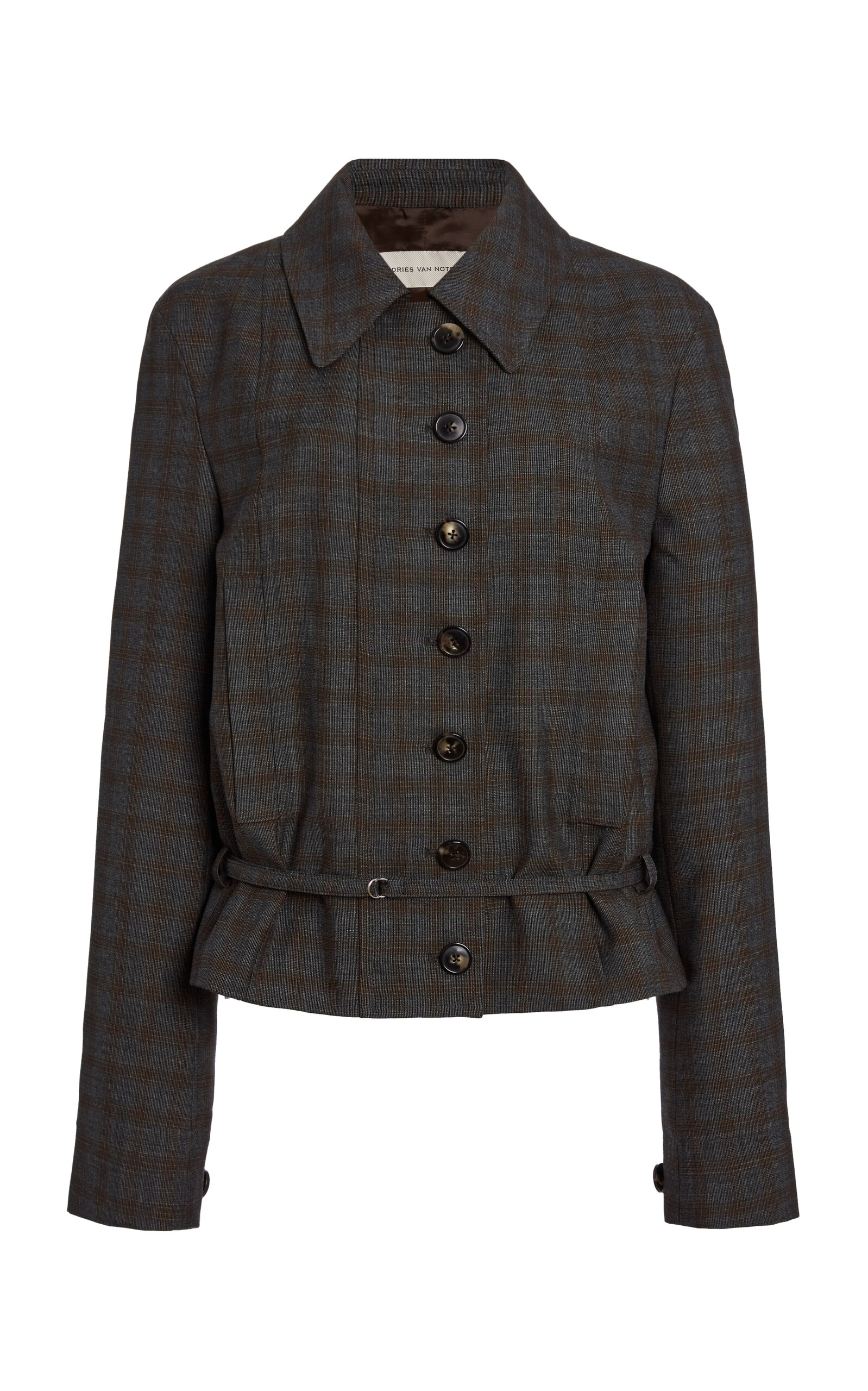 Valena Checked Wool Jacket - Moda Operandi