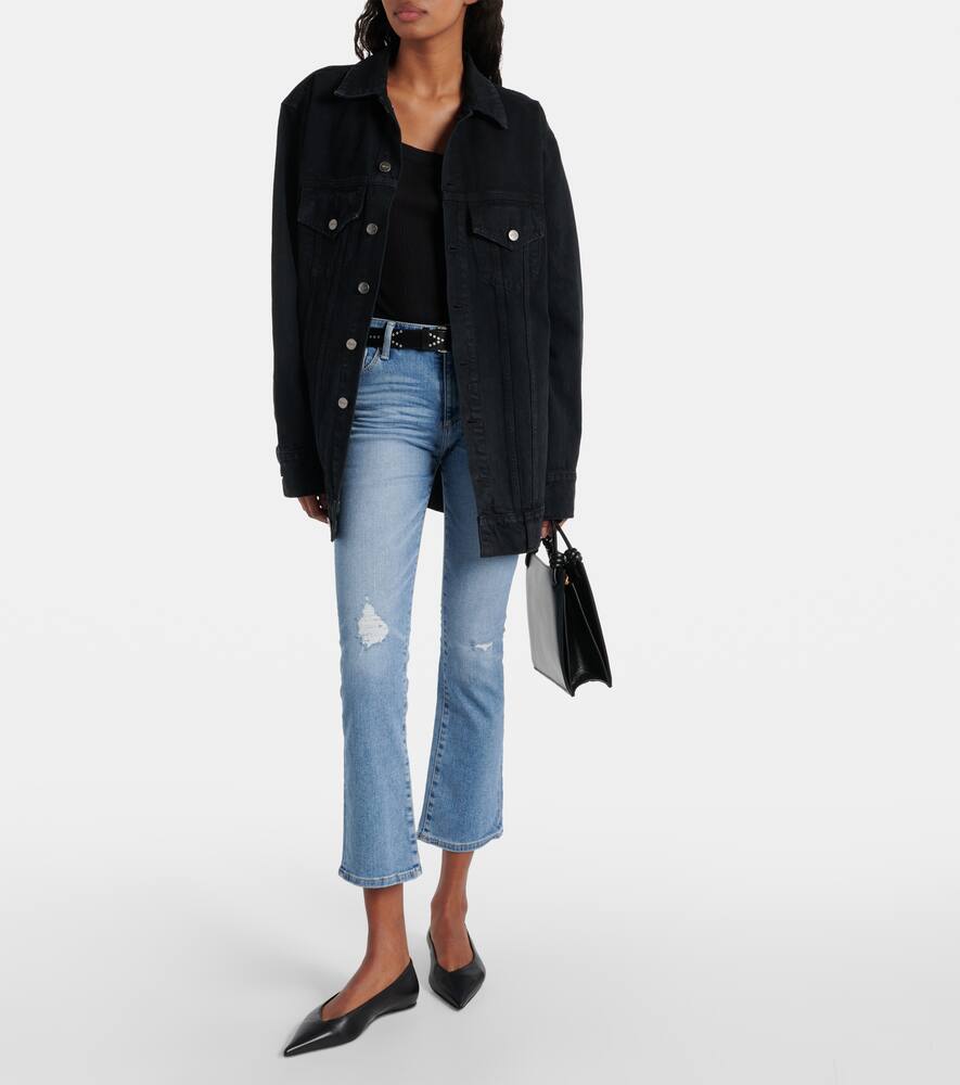 Jodi mid-rise cropped flared jeans