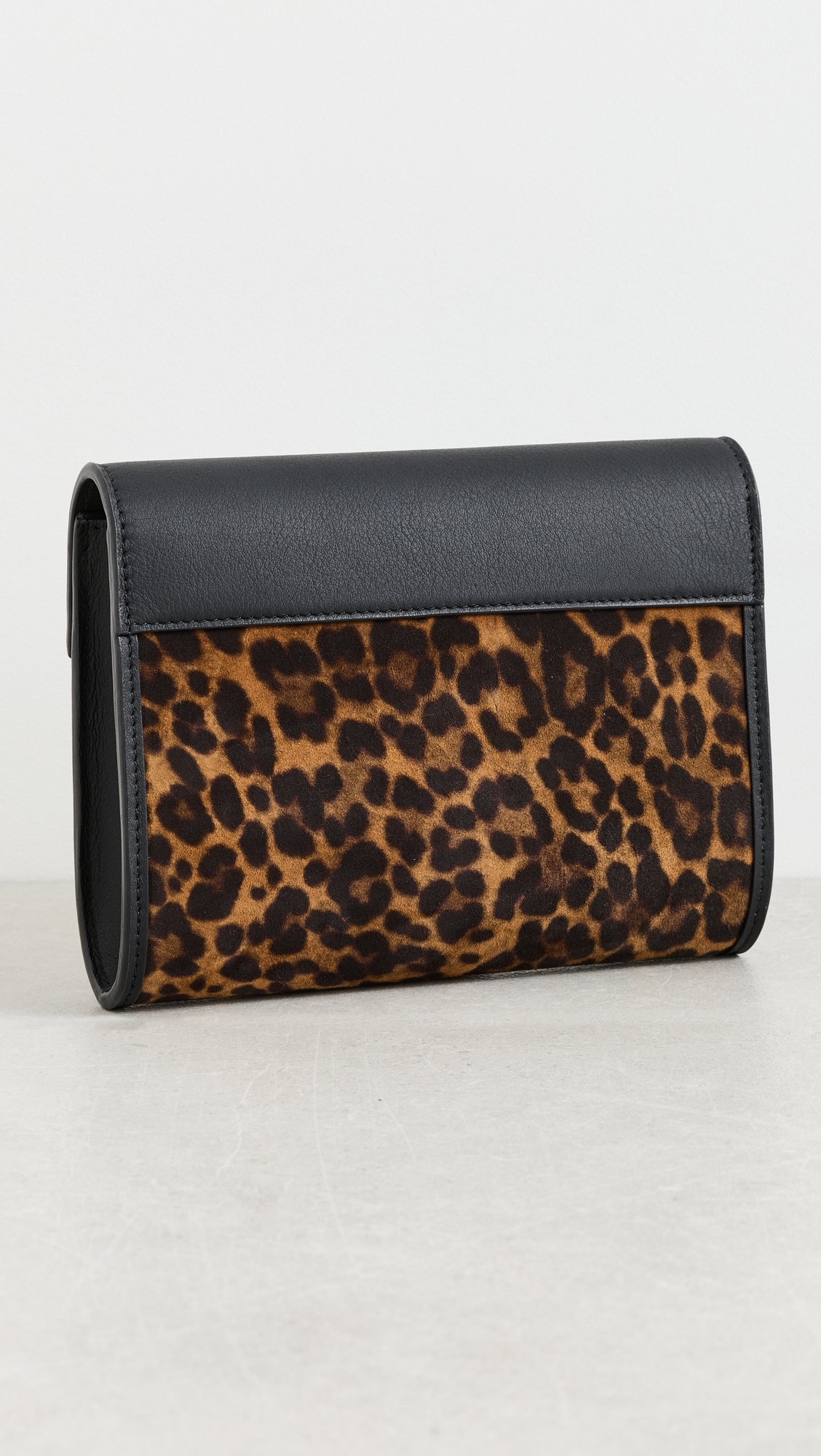 Small Soft Clutch Leopard/Black One Size