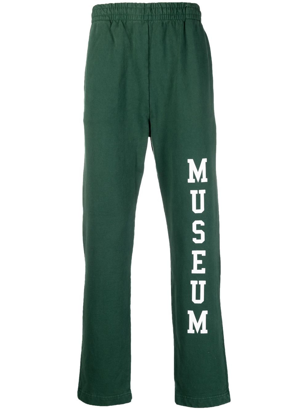 Logo-print cotton pants - Green