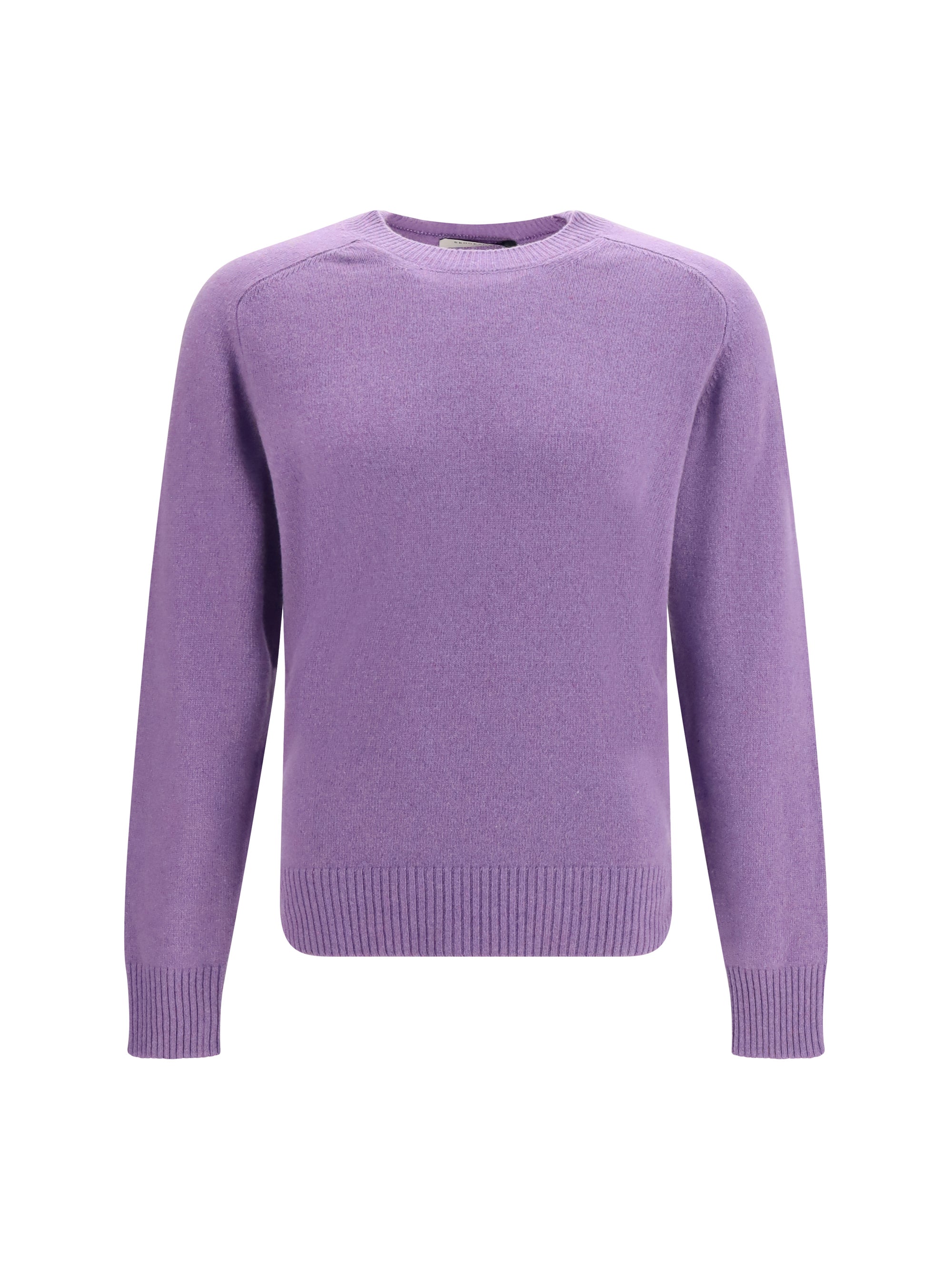 Crewneck Cashmere Sweater — Purple