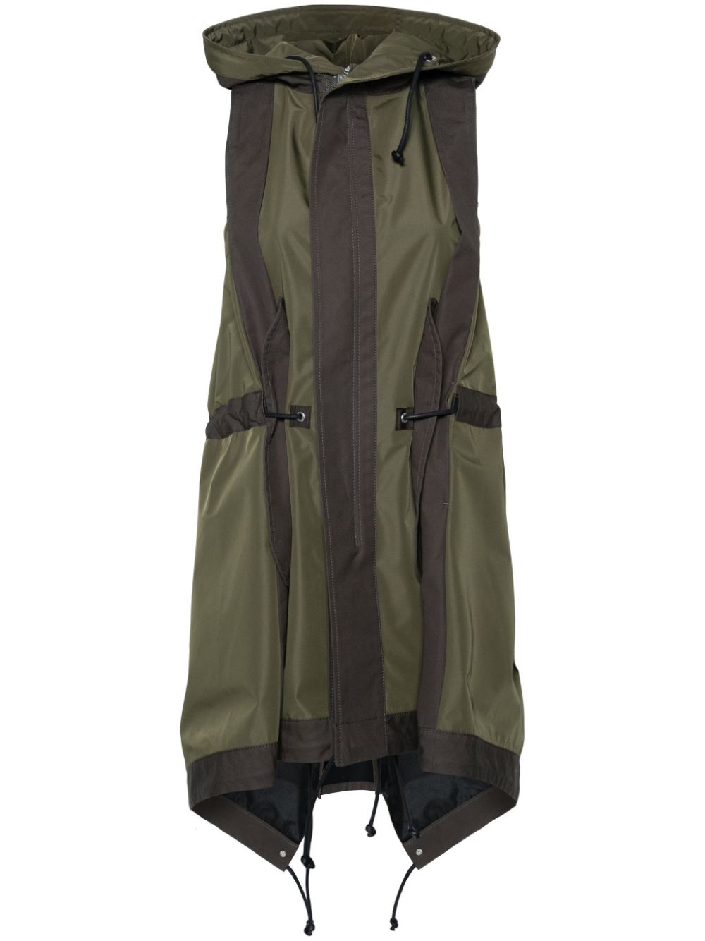 Sleeveless hoodie jacket - Green