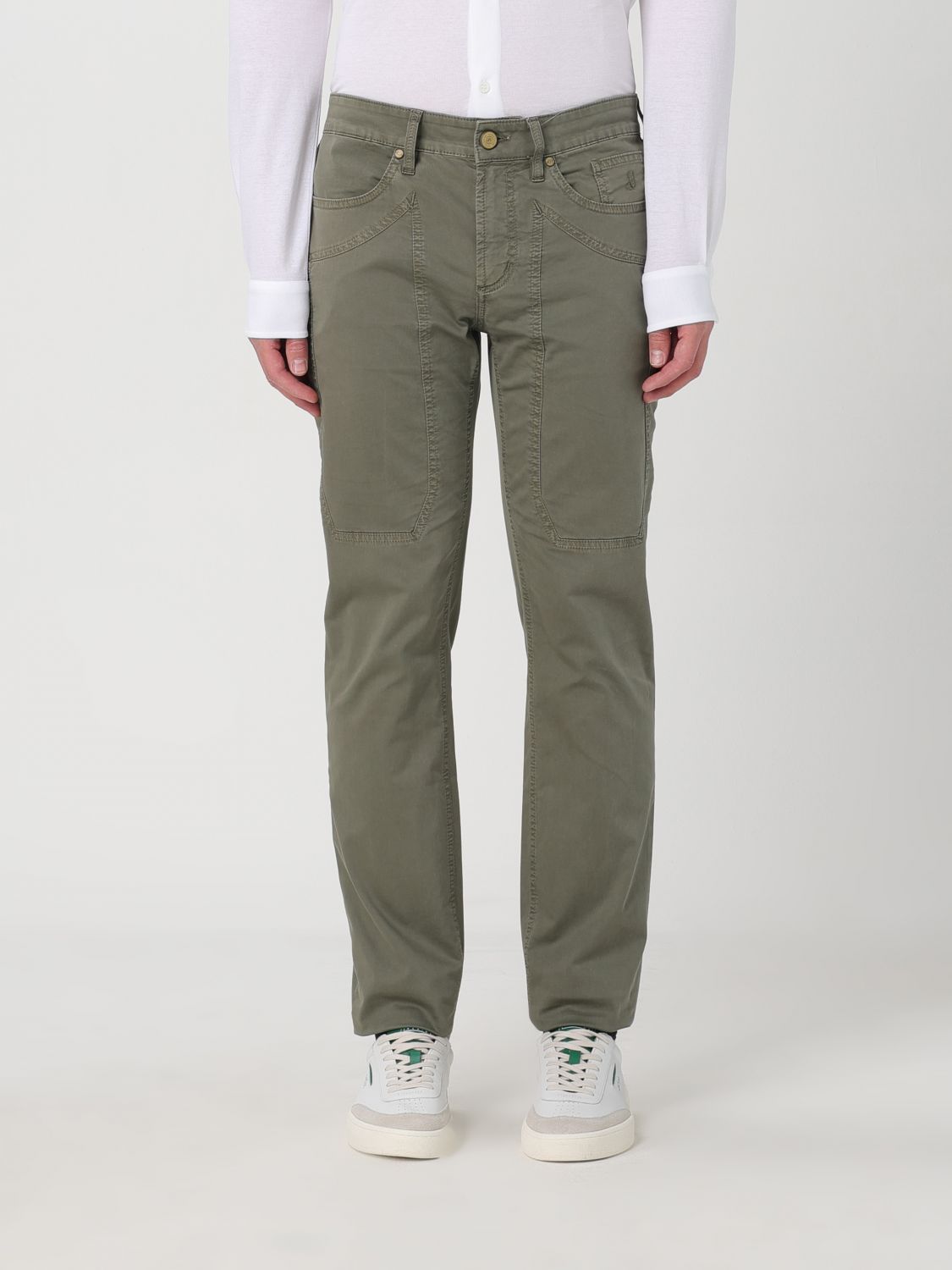 Pants Men color Green