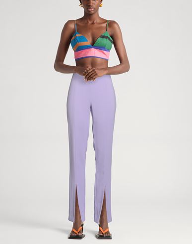 Woman Pants Lilac Size 8 Polyester, Elastane