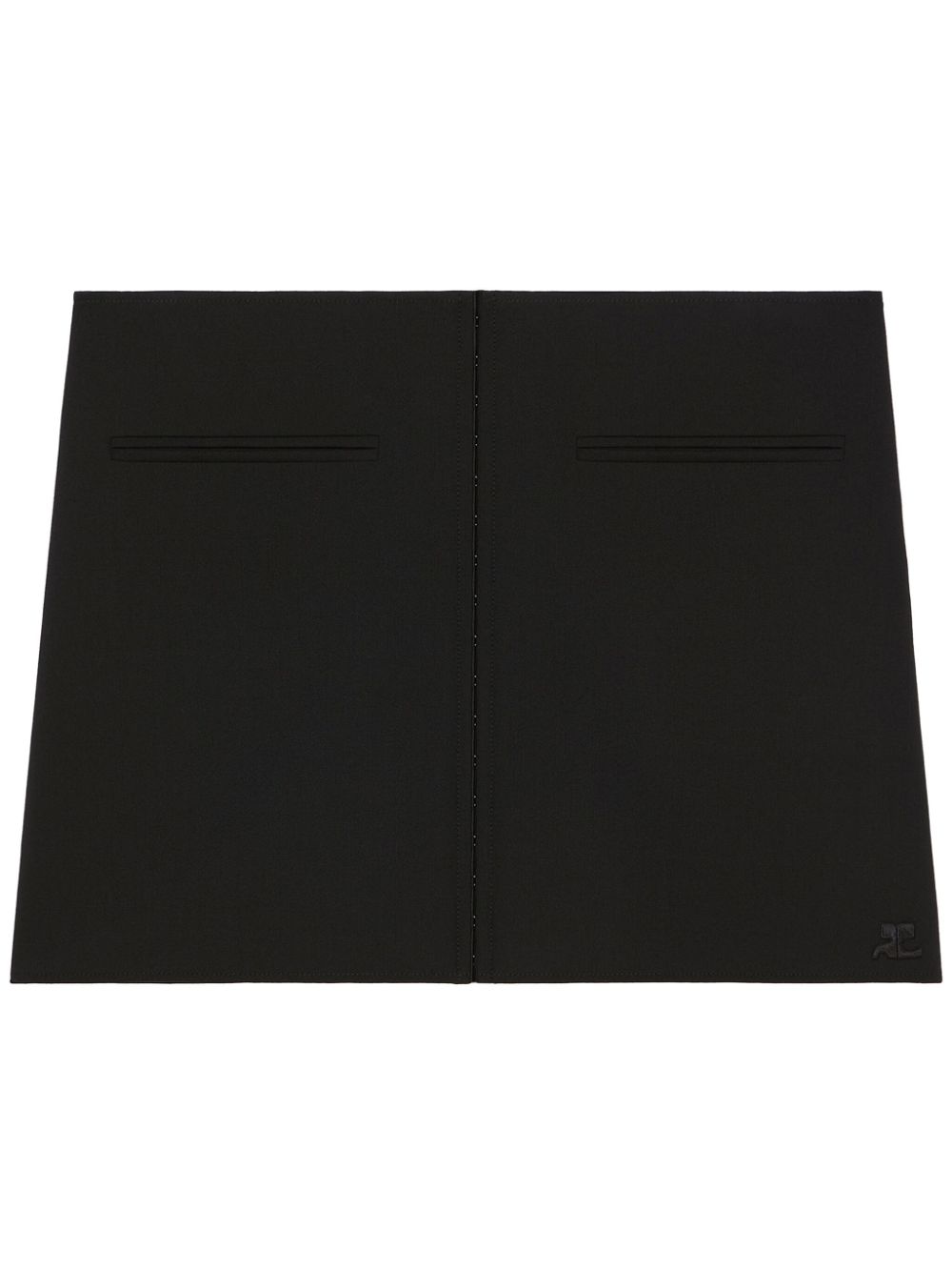 Heritage Clipped mini skirt - Black