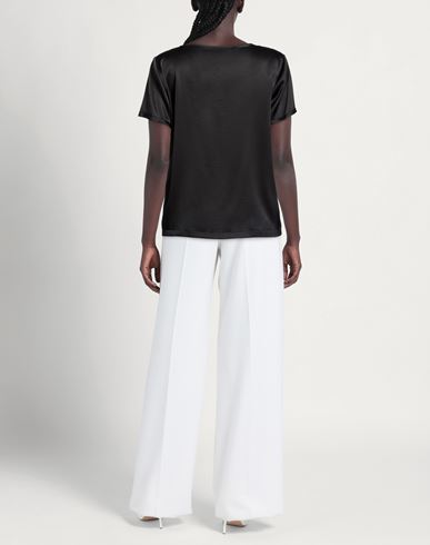 Woman Top Black Size S Silk, Elastane