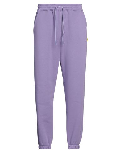 Man Pants Lilac Size S Cotton, Polyester