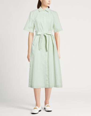Woman Midi dress Light green Size 6 Cotton, Polyamide