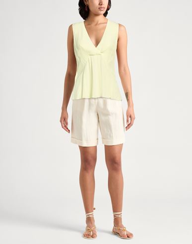 Patrizia Pepe Woman Top Lime green Size 6 Viscose