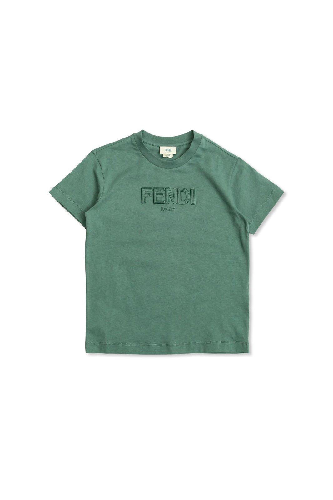 Logo Embroidered Crewneck T-shirt