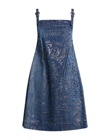 Woman Mini dress Blue Size 0 Cotton