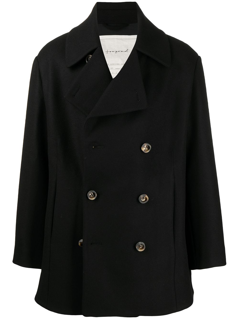 The Acrobat double-breasted coat - Black