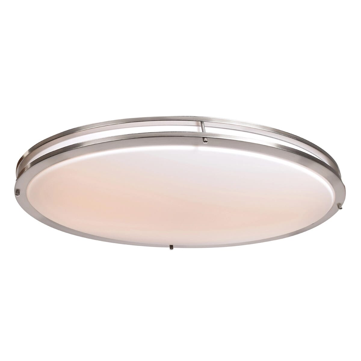 Access Solero Oval 18" Ceiling Light in Brushed Stee