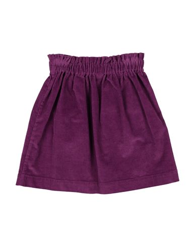 Kid Girl Kids' skirt Purple Size 10 Organic cotton, Elastane