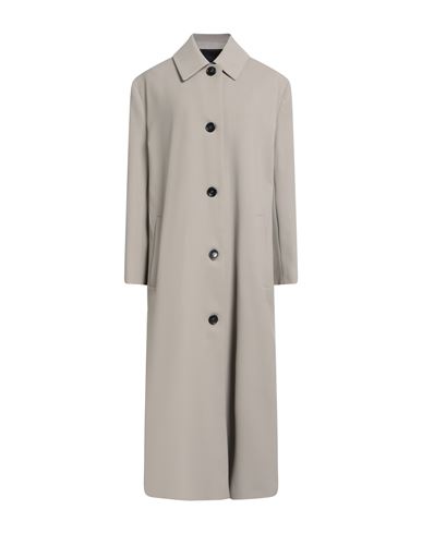 Woman Overcoat & Trench Coat Khaki Size 2 Polyester, Virgin Wool, Elastane