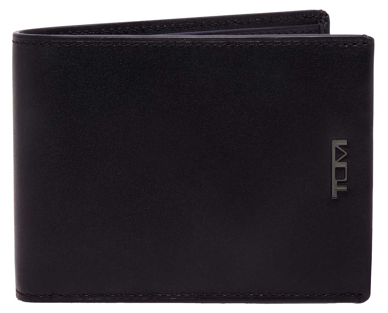 Nassau Double Billfold in Black Smooth