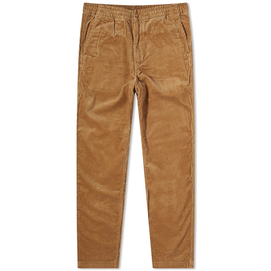 Corduroy slim-cut chinos - Brown