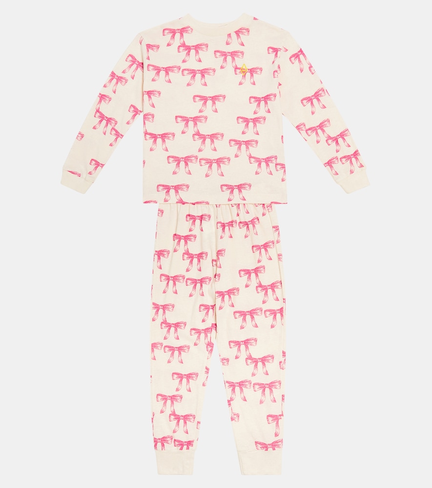 Llama printed cotton jersey pajamas