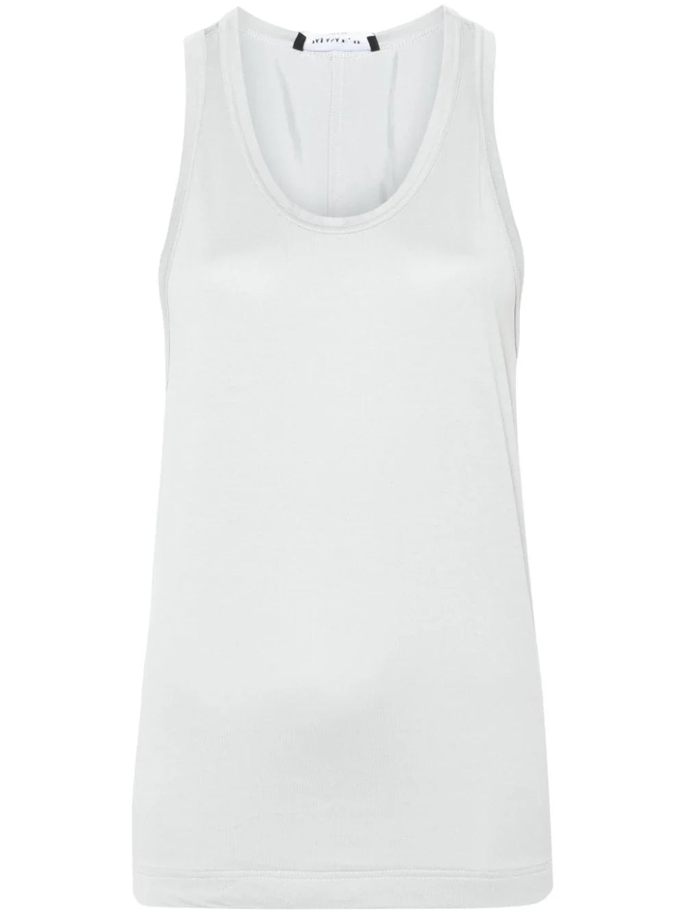 Panelled Cotton Jersey Tank Top — White