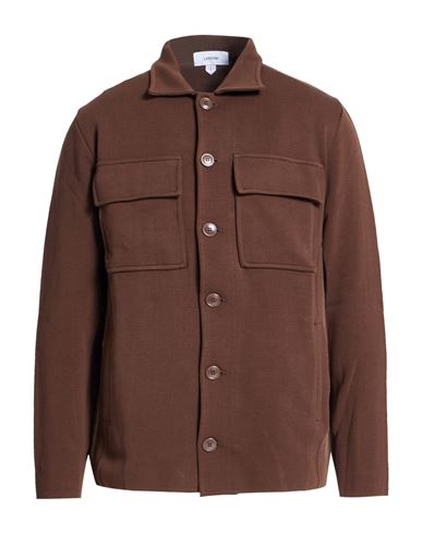 Man Shirt Brown Size M Cotton